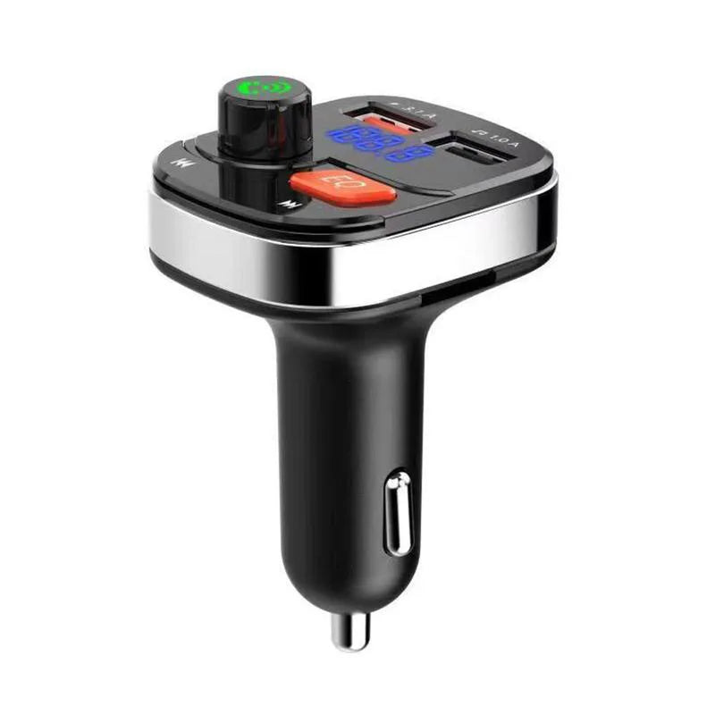 Car Bluetooth 5.0 FM Transmitter Dual USB 3.1A Fast Charger Car LED MP3 Modulator Player Wireless Handsfree Audio Receiver
